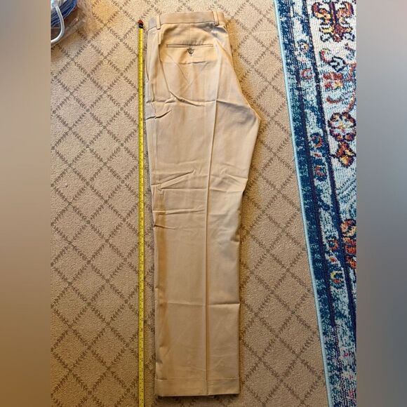 J. Crew x Crespi Milano Aldridge style pants in Khaki NWOT 35 - Picture 4 of 8